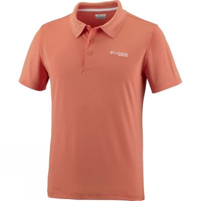 Camisa Columbia Low Drag Polo Hombre Naranjas - Chile YDH462530